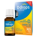 Drops Adultes 1000IU 365 Drops - Supplément Vitamine D3 liquide, soutien des os forts et du système immunitaire