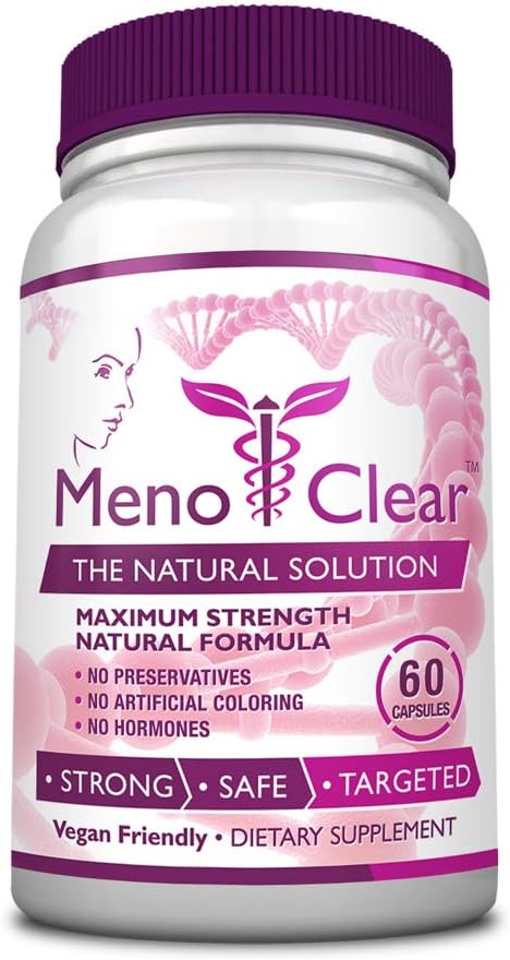Consumer Health MenoClear Night - 30 Kapseln - Menopause Pflege - Verringern Sie Hot Flashes, Mood Swings und Irritability - Melatonin, Valerian, Hesperidin - Made in USA