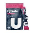 Mélange de boissons électrolytiques hydratantes UCAN (Berry, 12 Stickpacks) sans sucre, kéto-friendly, végétalien, non-OGM, poudre d'électrolyte sans gluten avec potassium et magnésium pour les coureurs et les athlètes
