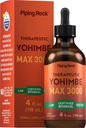 Piping Rock Yohimbe Bark Extract Supplement | 4 Fl Oz | Herbal Liquid Drops für Männer und Frauen | Alkoholfrei | Vegetarisch, Nicht-GVO, Glutenfrei