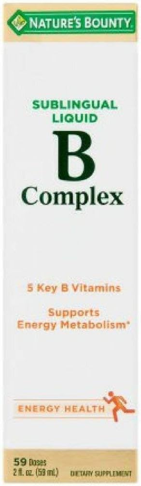 Natur Bounty Vitamin B Complex Sublingual Liquid 2 oz (Pack von 3)