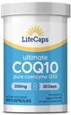LifeCaps CoQ10 200mg - Ultimate CoQ10 - Ultra High Absorption Q10 Ergänzungen - 60 Zähler