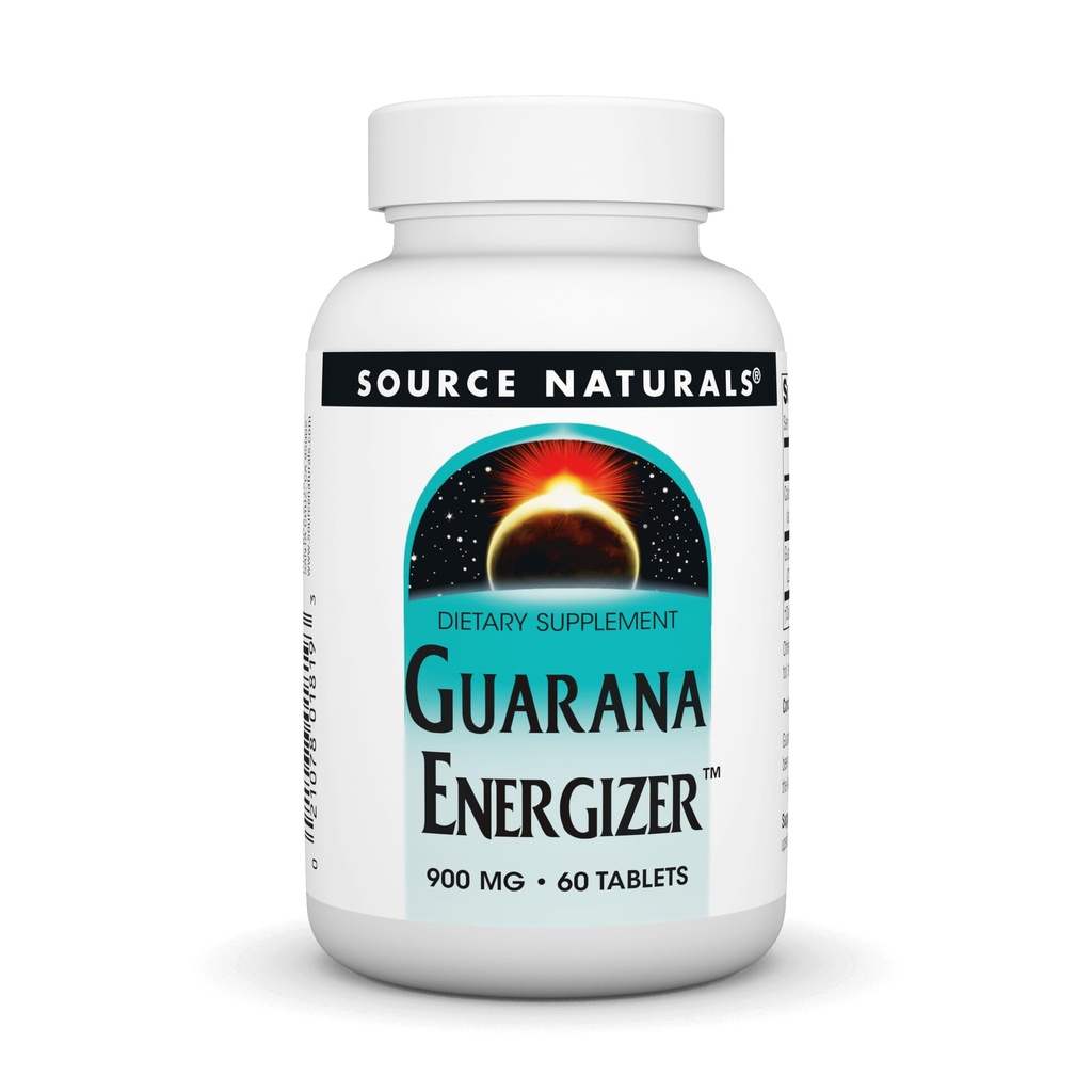 Quelle Naturals Guarana Energizer, Nahrungsergänzung - Unterstützt eine lange anhaltende Energie Boost* 900 mg - 60 Tabletten