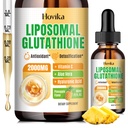 Liposomale Glutathione Supplement 2000mg, flüssige Glutathione Tropfen mit Vitamin C, Master Antioxidantien für Immunsystem, Aging Defense, Hautgesundheit, Leber Detox -Superior Absorption, Ananas 2 Fl Oz