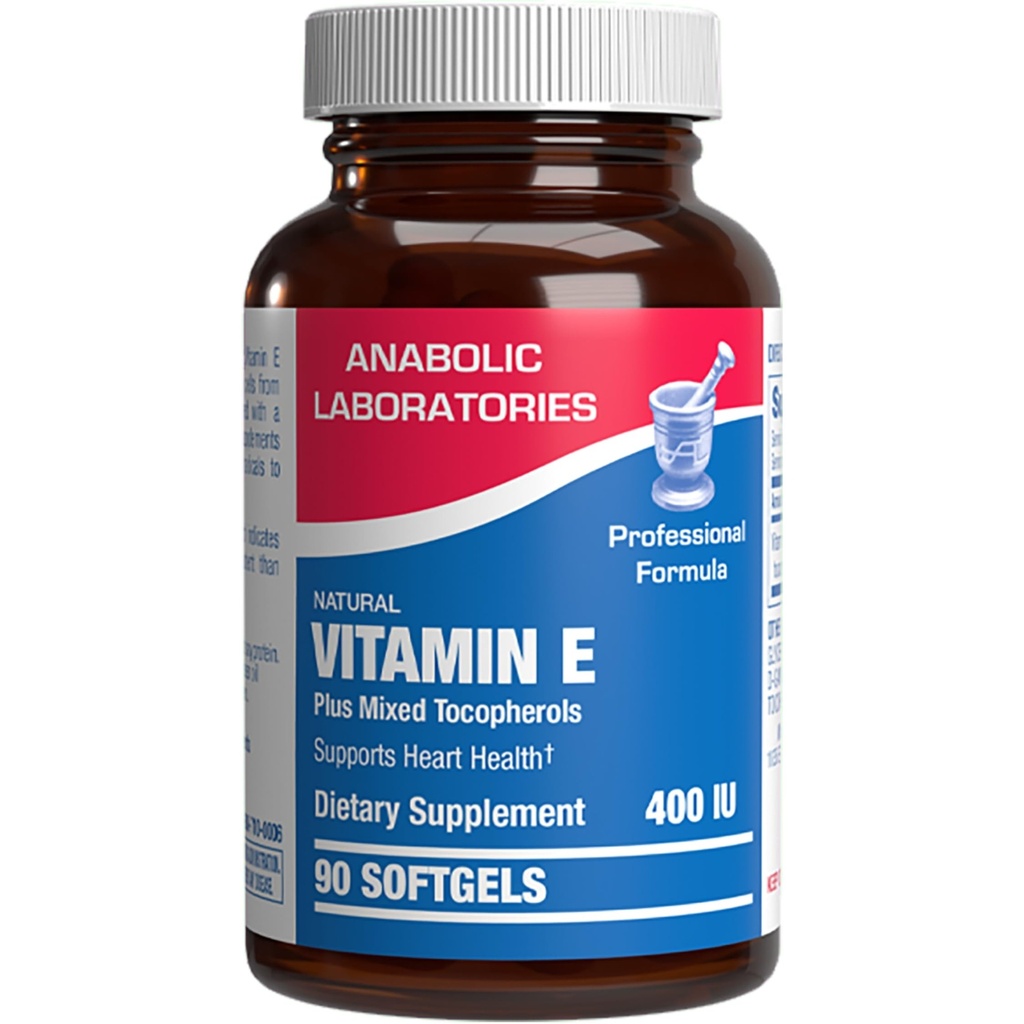 Vitamin E 400 IU Softgels - Clinical Formula Natural Vitamin E Supplement Complex mit d-Alpha Tocopherol & Mixed Tocopherols for Hair Skin & Nails Plus Antioxidant Immununterstützung - 90 Servietten