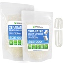 XPRS Nutra Capsules séparées Taille 000-100 Compte Grandes Capsules de gélatine vides Séparées dans des sacs - Premium Clear Vide 000 pilules pour le remplissage supplémentaire de bricolage