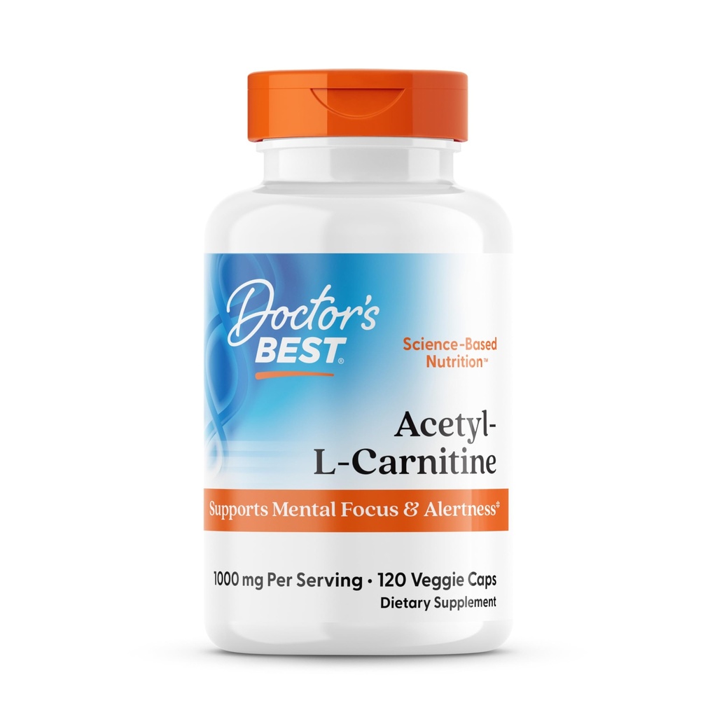 Ärzte Beste Acetyl-L-Carnitin, unterstützt Mental Focus & Alertness, Non-GMO, Glutenfrei, Sojafrei, Vegan 120 Veggie Caps