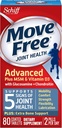 Bewegen Sie Free Advanced Glucosamine Chondroitin MSM Vitamin D3 und Hyaluronsäure Joint Supplement, 80 Count