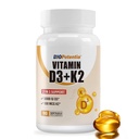 Vitamin D3 K2 (MK7) Softgel-Ergänzung, Vitamin D3 5000 IU & K2 100MCG mit MCT Öl-Ergänzung, Immun-Unterstützung, Knochen & Zähne Gesundheit, Gluten-freie, Non-GMO|90 Softgele