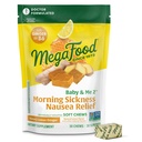 MegaFood Bébé & moi Soin de la maladie prénatale du matin, Ginger Chews, avec la vitamine B6, fait avec 9 allergènes alimentaires, miel Lemon Ginger Flavor, 30 Chews