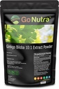 Go Nutra Ginkgo Biloba Pulver 8 oz. | Pure Ginkgo Biloba Ergänzungen, Ginkgo Pulver aus Biloba Blatt (8oz.)