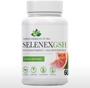Sélénex GSH-I Meilleur pour la production de glutathion 60 Capules NAC 600mg, SelenoExcell® Sélénium 200mcg, Red Orange Complex 100mg