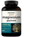 NatureBell Pure Magnesium Glycinate 1000mg Per Serving, 240 Veggie Capsules
