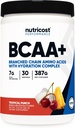 Nutricost BCAA + Hydration Powder (Tropical Punch) 30 Servierungen - verzweigte Kette Aminosäuren mit Hydration Complex - Glutenfrei, Non-GMO