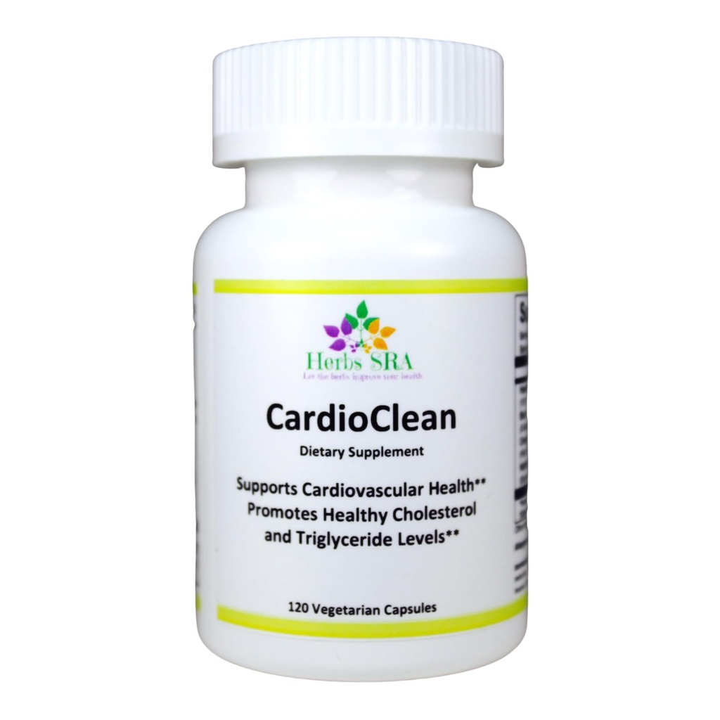 CARDIOCLEAN Supplément de santé cardiovasculaire avancé - soutient la fonction cardiaque, le cholestérol sain et les niveaux de triglycérides, améliore la circulation sanguine