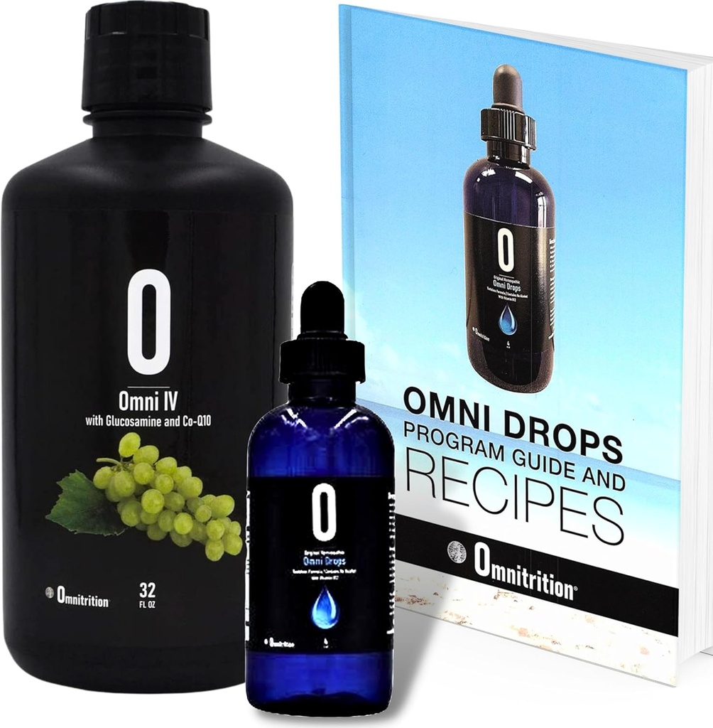 Omnitrition Omni Drop Bundle - Inklusive zwei Produkte: Omni Drops Diät Tropfen mit Vitamin B12-4 Unze mit Program Guide und Omni IV (Omni 4) Flüssige Vitamine und Mineralien mit Glucosamin und Co-Q10