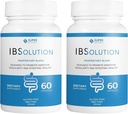 IBSolution - Verdauungshilfe, Gas, Bloating, Durchfall, Verstopfungshilfe, Bauchschmerzen, Mit Psyllium, Förderung Regularität, Unterstützt Gut Health, Made in USA - 60 Vegan Kapseln, 2-Pack