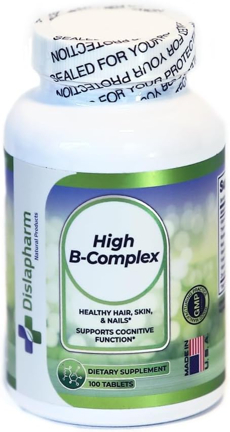 Hohe B-Komplexe Vitamine für Frauen mit Riboflavin, Vitamin B2, B6, B12, B1, Vitamin B-Komplexe Unterstützung Gehirn Gesundheit, Immunsystem, Haar, Haut und Nägel Gesundheit, Knochen, Joint & Energy Support - 100 Tabletten