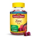 Naturgemachte Zink-Ergänzungen 30 mg pro Servierung, Nahrungsergänzungsmittel für Immun-Gesundheit und Antioxidans-Unterstützung, 60 Zink-Gummien, 30 Tage Versorgung