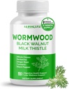 Morceaux entiers de wormwood Thistle de lait avec d'autres herbes - Soutien santé digestif, bien-être du foie - Fabriqué et testé aux États-Unis