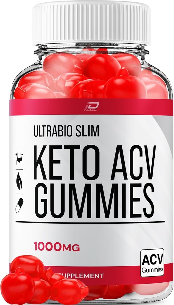 Ultra Bio Slim Keto Plus ACV Gummis Nahrungsergänzung - UltraBio Slim Keto Apple Cider Vinegar Gummies Bewertungen, maximale Stärke BioSlim Gummies für Advanced Weight Management (1 Pack - 60 Gummies)