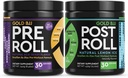 Gold BJJ PreRoll et PostRoll Jiu Jitsu Supplément Bundle