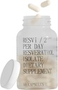 FOREVER YOUNG RESVi | 600 mg Trans Resveratrol Antioxidans Nahrungsergänzungsmittel | Vegetarisch Gesunde Alterungskapsel | Hergestellt in Griechenland | Flasche von 60 Vegan Kapseln (30 Portionen)