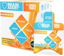Cover Drei Brain Assist Brain Supplement, Nahrungsergänzungsmittel mit Curcumin, Uridin, Orange Slice Liquid Brain Support Formel, High Performance Memory Supplements