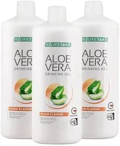 LR Lifetakt Aloe Vera Trinkgel Peach Aroma Gesundheit Pflege Frauen trinken jeden Tag Natürliche Behandlung Set von 3-1000 ml/33.3 fl.oz