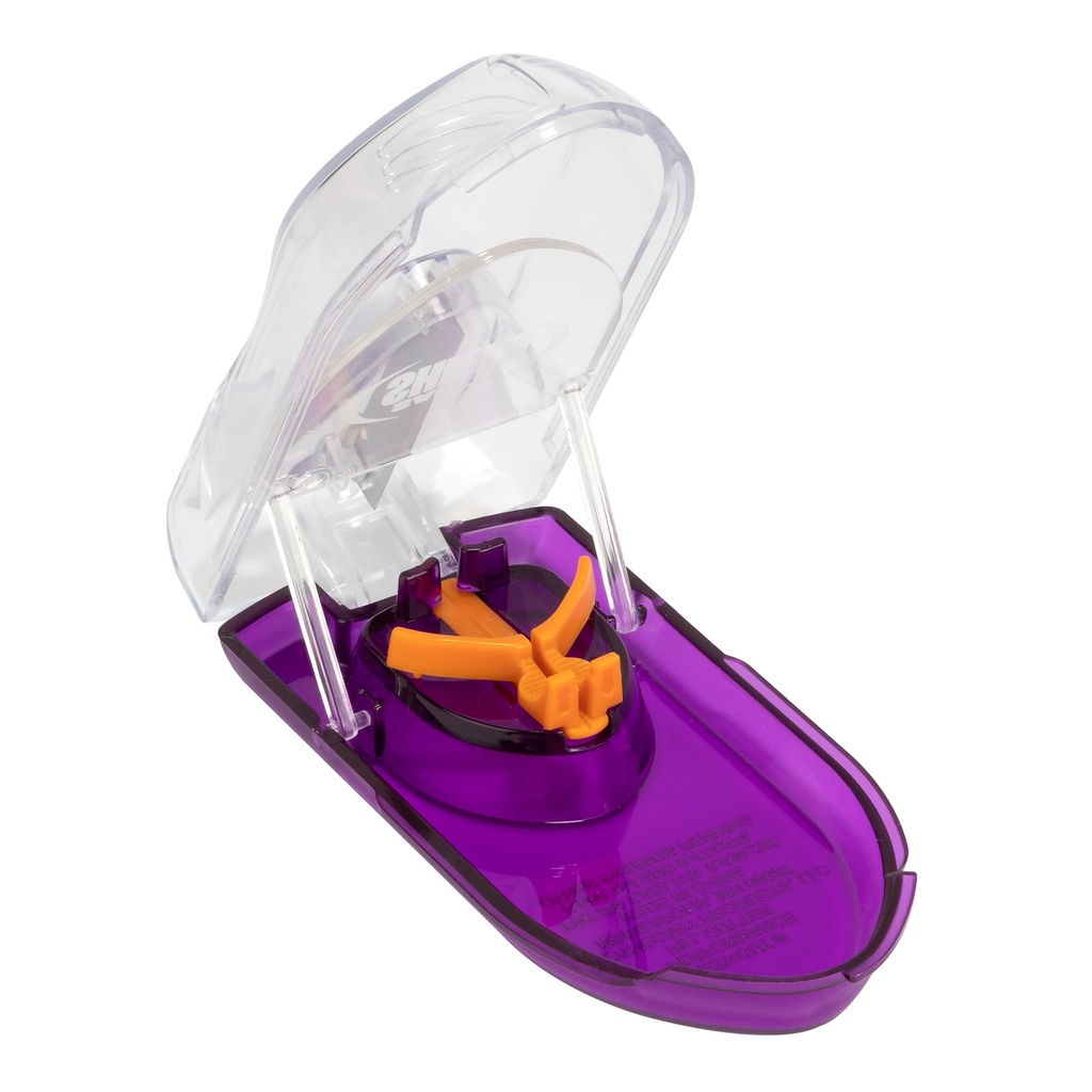 EZY DOSE Pill Cutter avec bouclier de sécurité et loupe, utilisation quotidienne, pilules et vitamines coupées en toute sécurité, coupe précise et facile, couleur peut varier, sans BPA