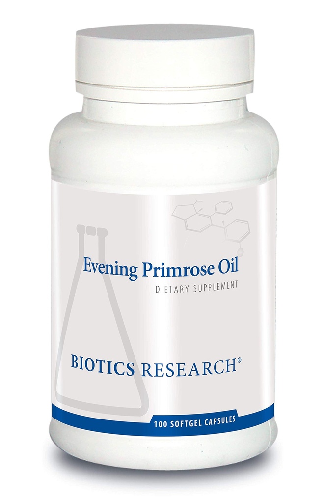 Biotics Research Evening Primrose Oil Potent Gamma Linolenic Acid GLA Source, Linoleic Acid, Gesunde und Balanced Body Response, Herz-Kreislauf, Neurologisch, Haut, Frauengesundheit. 100 Softgels