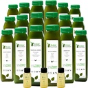 7 Day Green Juice Cleanse by Raw Fountain, All Natural Raw, Vegan Detox, Cold Pressed Juice, 42 Flaschen 12oz, 3 Ingwer Shots