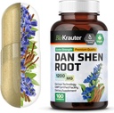 BIO KRAUTER Dan Shen Root Capsules - 1200 mg Stärke - 100 Red Sage Caps - Antioxidant Source - Salvia Miltiorrhiza Root - Vegan