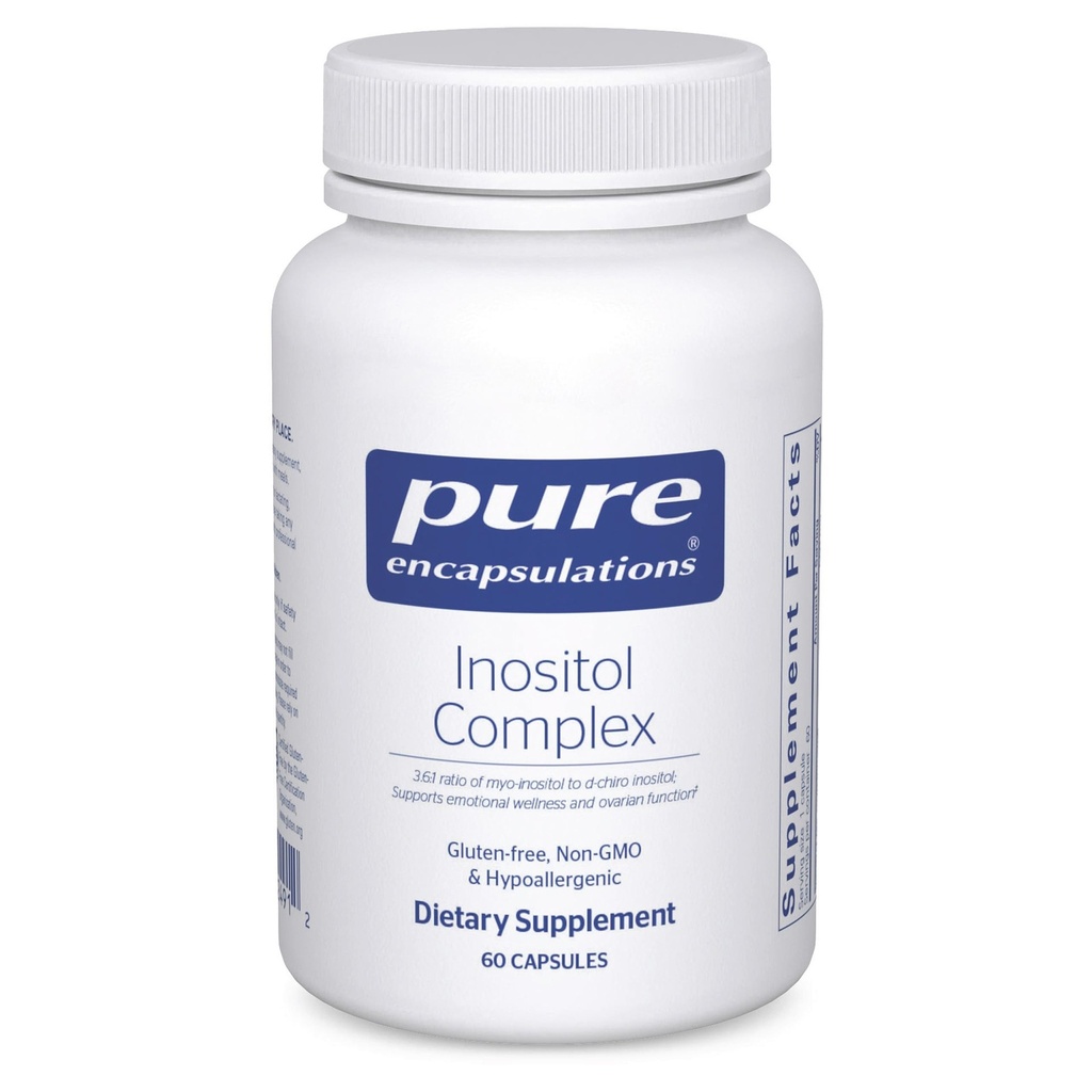 Pure Encapsulations Inositol Complex | Ergänzung zur Unterstützung von Energie, gesunden Stoffwechsel und Ovarian Funktion* | 60 Kapseln
