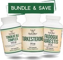 Double Wood Supplements Tongkat Ali, Fadogia Agrestis und Turkesterone Bundle - Ultimate Male Health Bundle für sportliche Leistungsunterstützung