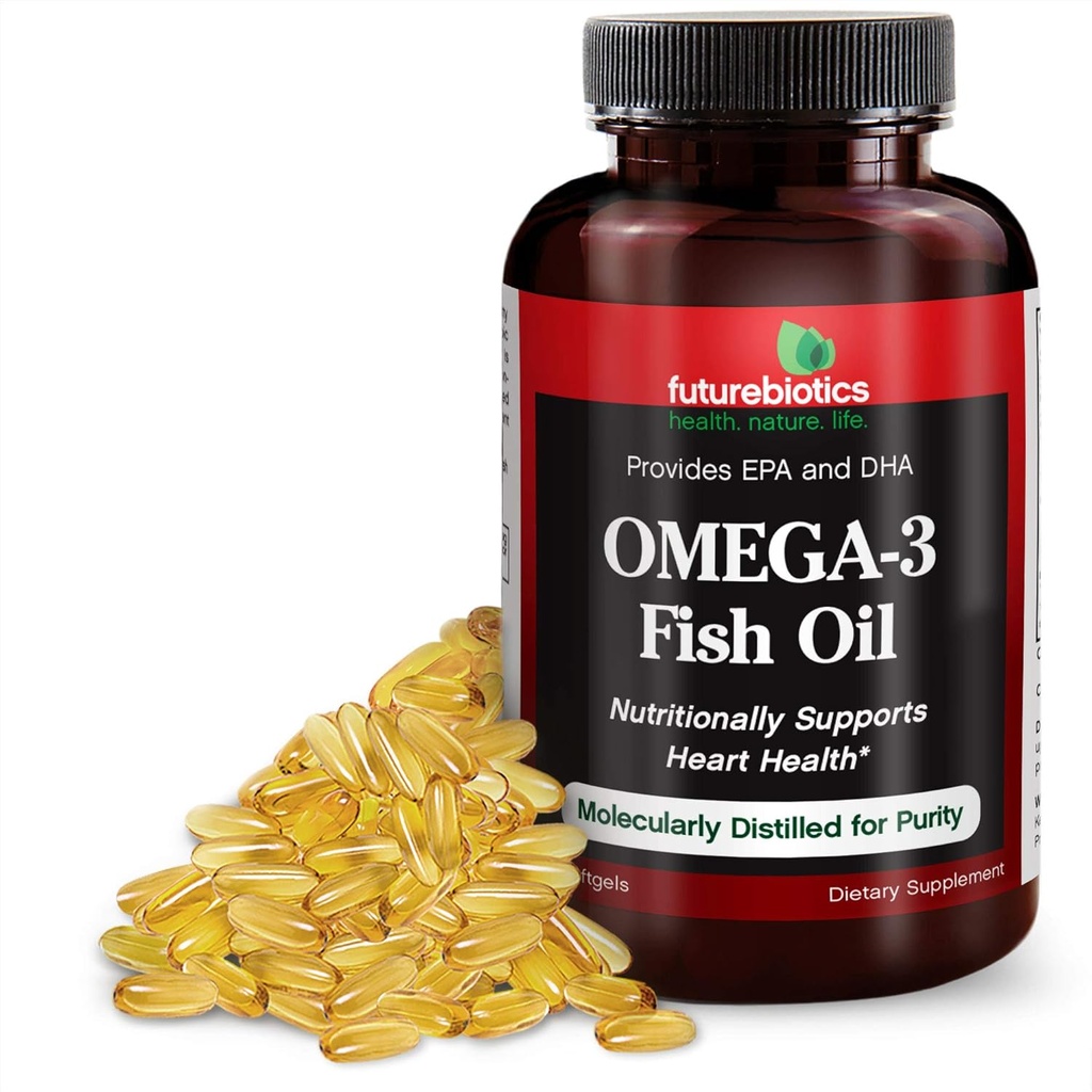 Futurebiotics Omega-3 Fischöl, 100 Vegetarische Softgele