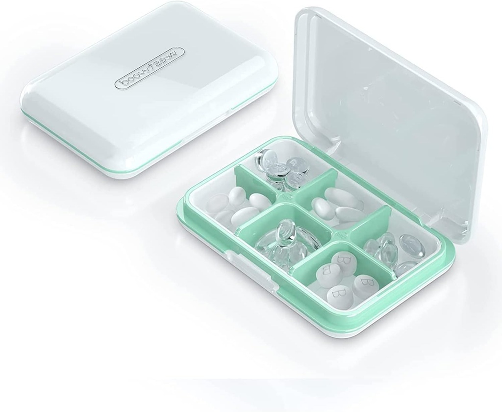 Tägliche Pille Organizer, Pille Box für Geldbeutel - Dtouayz Reise Pille Fall, Vitamin-Ergänzung und Medikamente Spender Wasserdicht 6 Kompartiment Medizin Halter, Wöchentliche große Pille Container