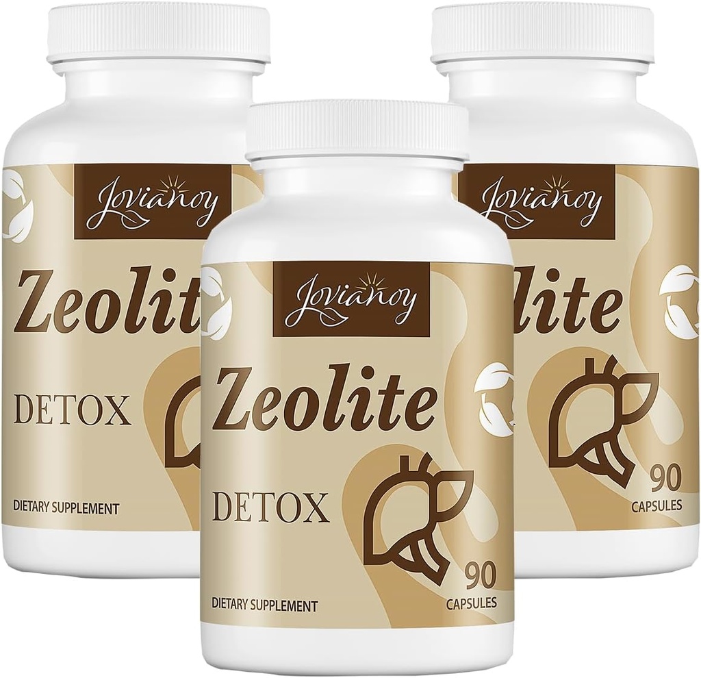 Zeolite Detox Kapseln, Organic Activated Charcoal, Bentonite Clay, 1-2 μm Clinoptilolite, maximale Absorption, Gut Liver Detox Cleanse Vollkörper für Frauen Männer, 270 Kapseln