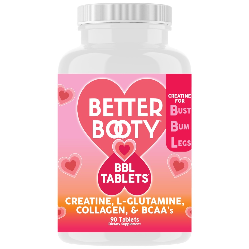 Comprimés BBL de meilleure qualité - Supplément complexe de créatine pour les femmes avec monohydrate de créatine, L-glutamine, collagène et BCAA (90ct)