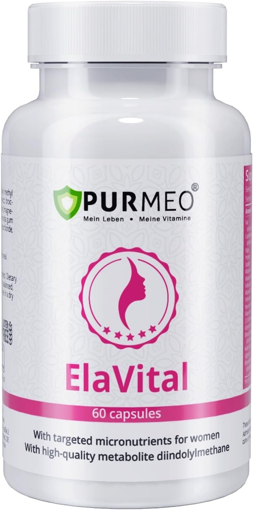 Deutscher DIM-Komplex für Damen - Trusted by Marien Apotheke (Est. 1903) - Hormonal Balance & Brustgesundheitsunterstützung mit Sulforaphane, Flaxseed & Multivitamins - Vegan, 60 Kapseln