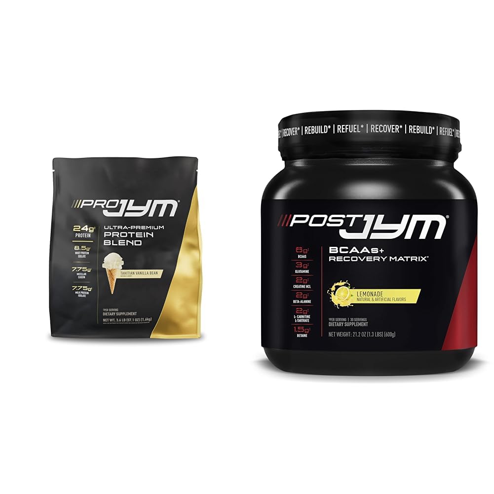 PRO JYM 45 Serviert Protein Pulver & Post JYM Active Matrix Nach-Workout Ergänzungen
