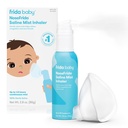 Frida Baby NoseFrida Saline Mist Inhalateur nasal, Vaporisateur pour la congestion et le soulagement de l'allergie pour les bébés + les enfants, Vaporisateur nasal saline, Soothes Stuffy Nez & Mal Gorge, Comprend Masque