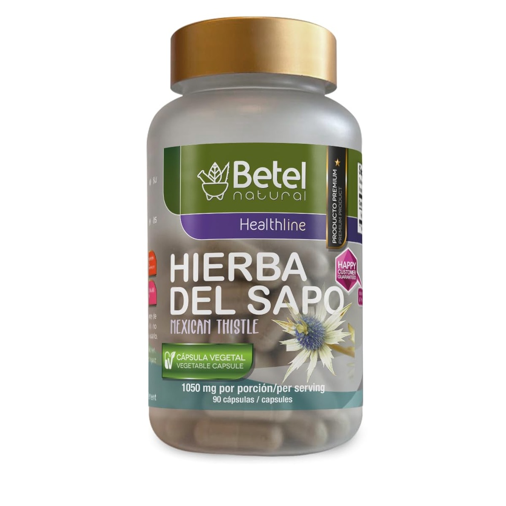 Betel Natural Premium Hierba del Sapo (Mexikanische Schildkröte) Kapseln Gesunde Detox wie Oma verwendet - 90 Caps