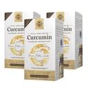 Solgar Full Spectrum Curcumin - 60 LiCaps, Packung mit 3 - Überlegene Absorption - Gehirn, Joint & Immune Health - Non-GMO, Vegan, Glutenfrei, Dairy Free - 180 Gesamt Servierungen