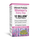 Natürliche Faktoren Ultimate Probiotic Women's Every Day - Digestive Health Support Supplement - Probiotische Ergänzung für Urinary Tract & Vaginal Health Support - 60 vegetarische Kapseln (60 Portionen)