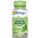 SOLARAY Knoblauch Bulb & Parsley Blatt 530mg | Gesunde Herz-Kreislauf- und Immunsystem Funktion Unterstützung | Non-GMO, Vegan & Lab Verifiziert | 100 VegKaps
