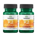 Swanson Vitamine naturelle K2 (Ménaquinone-7 de Natto) 50 mcg 30 gels (2 paquets)