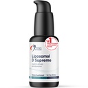 Designs für die Gesundheit Liposomal D Supreme Vitamin D Liquid - 2500 IE Vitamin D3 + Vitamin K (K1 + K2) - Liposomen für überlegene Absorption - Nicht-GVO-Ergänzung (100 Portionen / 1,7oz)
