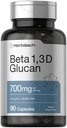 Horbäach Beta Glucan 1 3D 700 mg (90 capsules) Beta 1,3, 1,6 D Glucan (non-OGM, supplément sans gluten)