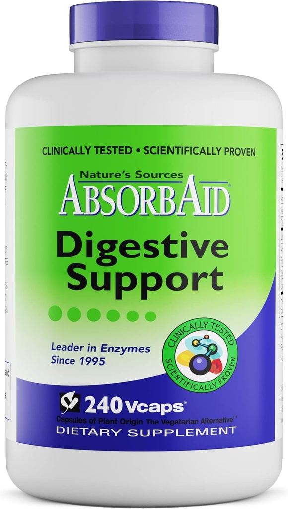 AbsorbAid Verdauungsenzyme 240 vCaps, Nachweis der Vital Nährstoffaufnahme um bis zu 71%
